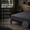 Наматрацник Аквастоп Iron Grey натяжний