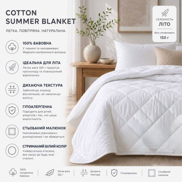 photo_2026-08-20_13-49-38 Ковдра Cotton Summer Blanketі
