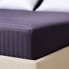 Простирадло натяжне Сатин Boston Anthracite Stripe