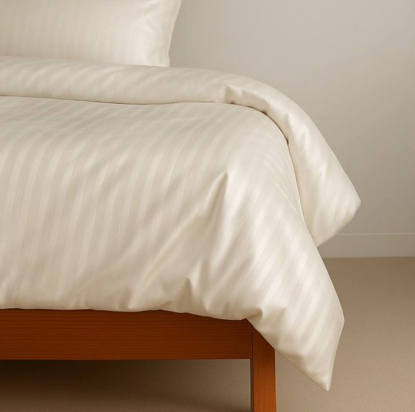 Підковдра Сатин Boston Ivory Beige Stripe
